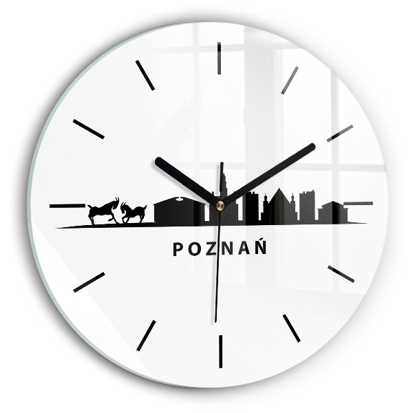 Okrúhle hodiny Panoramatická grafika Poznaň