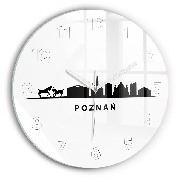 Okrúhle hodiny Panoramatická grafika Poznaň