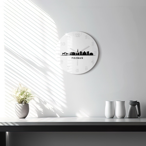 Okrúhle hodiny Panoramatická grafika Poznaň