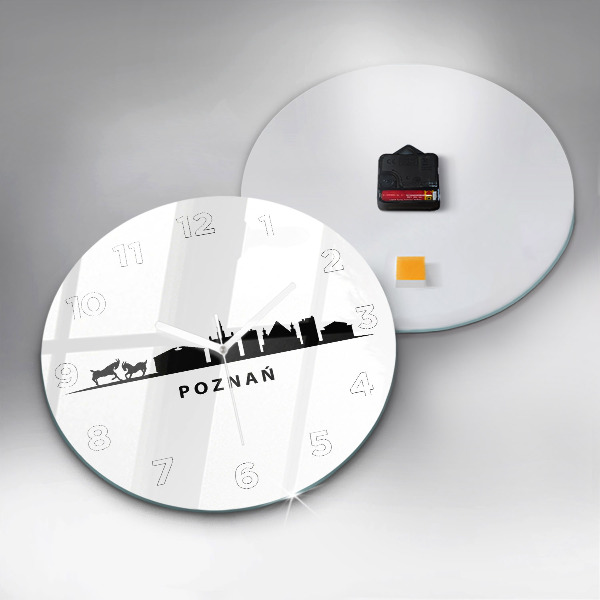Okrúhle hodiny Panoramatická grafika Poznaň