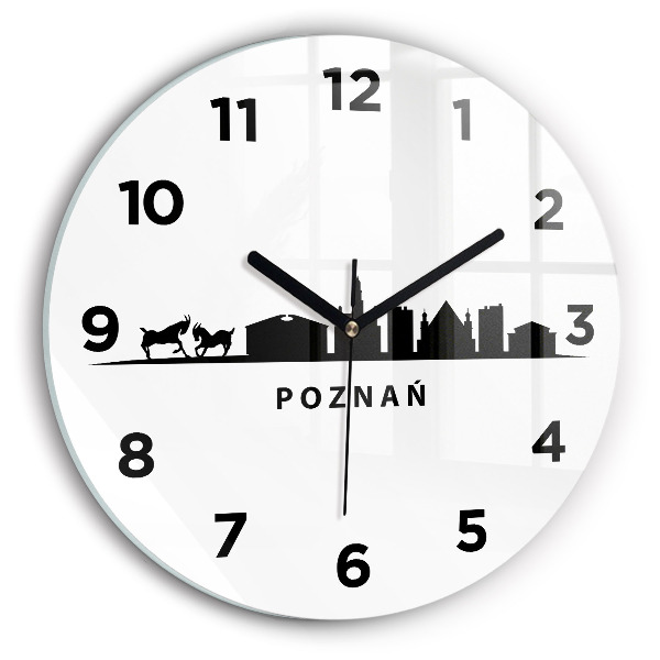 Okrúhle hodiny Panoramatická grafika Poznaň