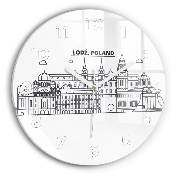 Okrúhle hodiny Panoráma architektúry Lodže