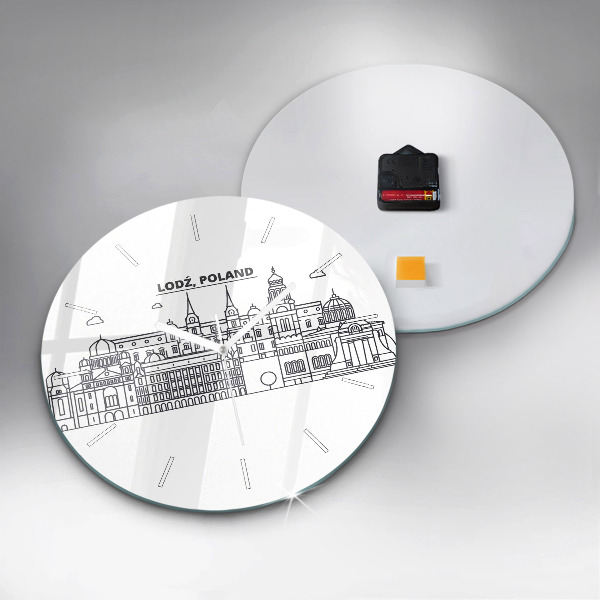 Okrúhle hodiny Panoráma architektúry Lodže