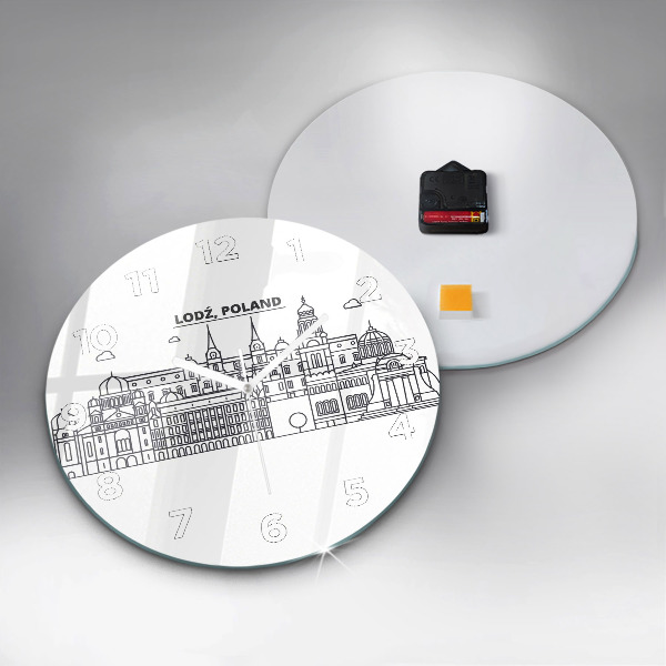 Okrúhle hodiny Panoráma architektúry Lodže