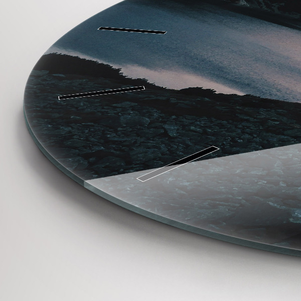 Okrúhle hodiny Jazero a hory