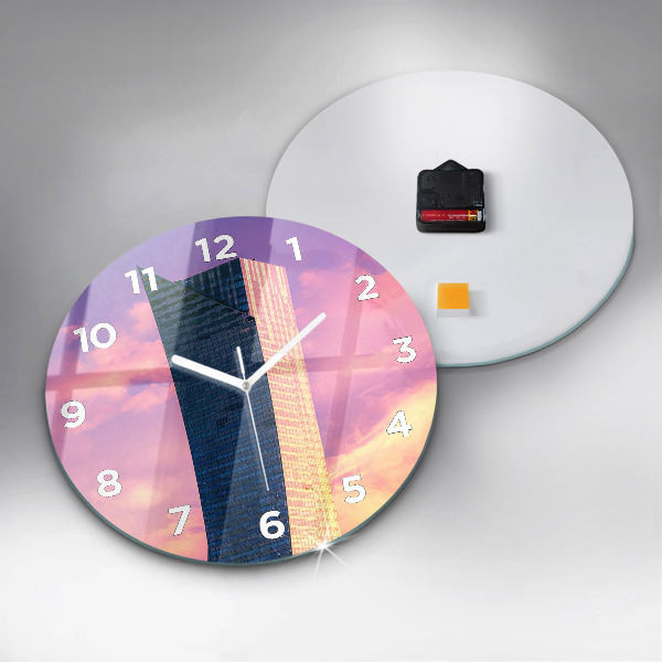 Okrúhle hodiny Mrakodrap vo Varšave