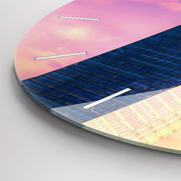 Okrúhle hodiny Mrakodrap vo Varšave