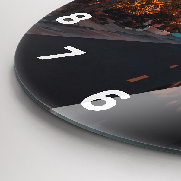 Okrúhle hodiny Žena na ceste