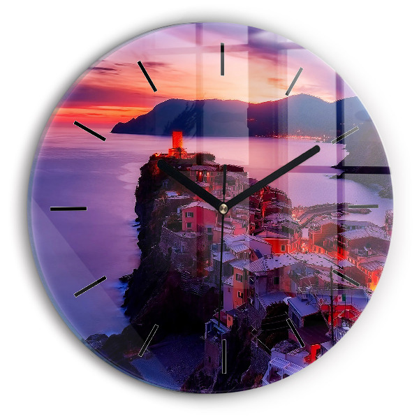 Okrúhle hodiny Domy pri jazere