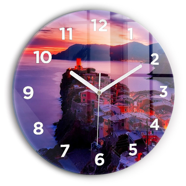 Okrúhle hodiny Domy pri jazere