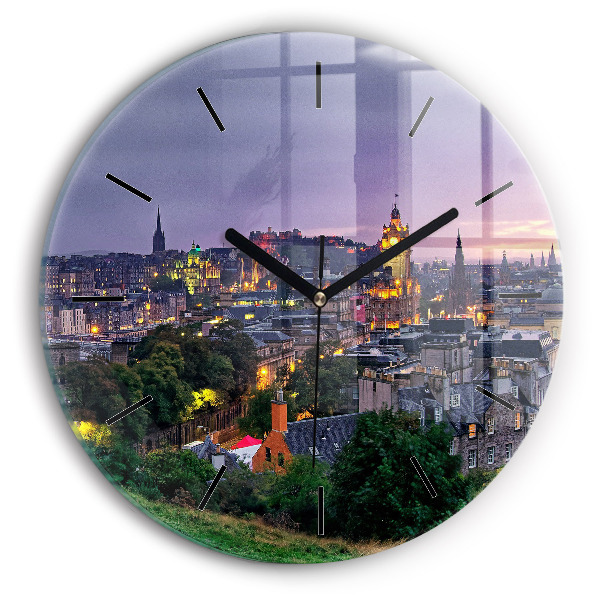 Okrúhle hodiny Edinburgh z Calton Hill
