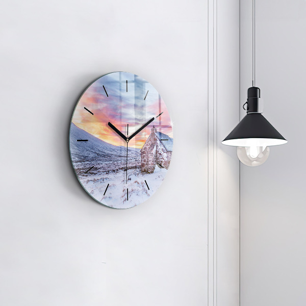 Okrúhle hodiny Chata v horskom prostredí