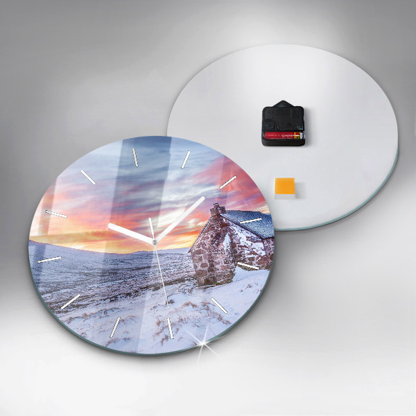 Okrúhle hodiny Chata v horskom prostredí