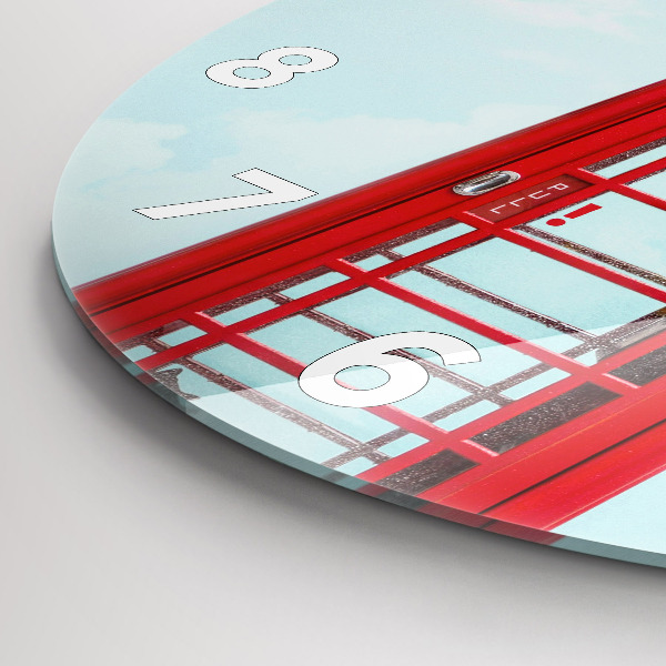 Okrúhle hodiny Verejný telefón