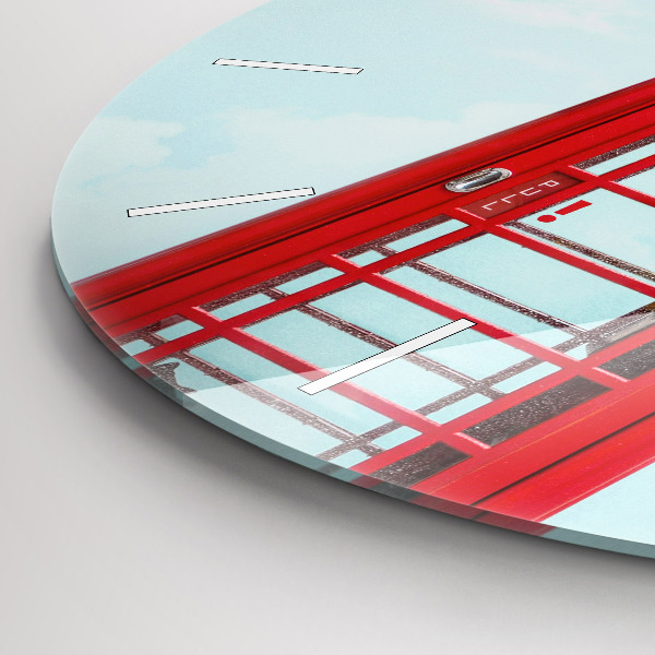 Okrúhle hodiny Verejný telefón