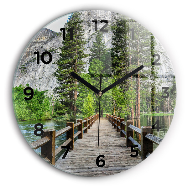 Okrúhle hodiny Yosemitský drevený most