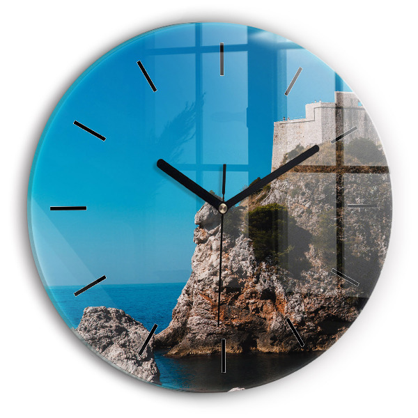 Okrúhle hodiny Útesy v Dubrovníku