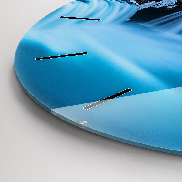 Okrúhle hodiny Vodopád Godafoss Island