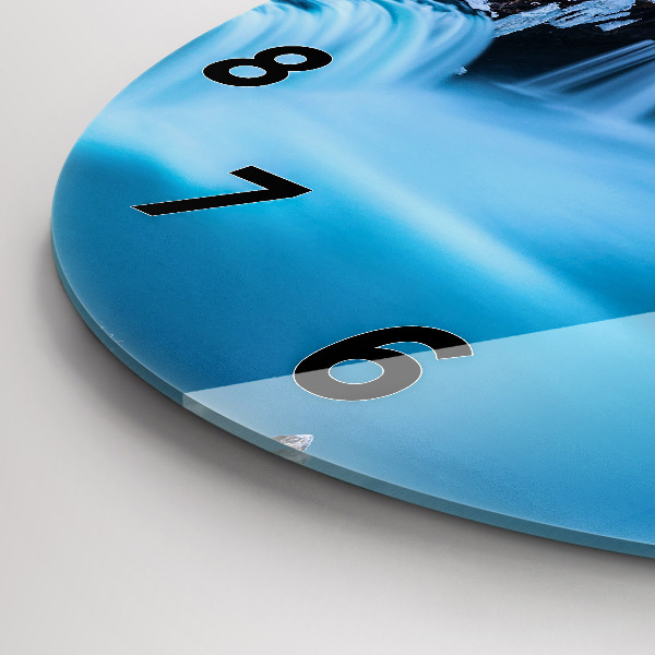 Okrúhle hodiny Vodopád Godafoss Island