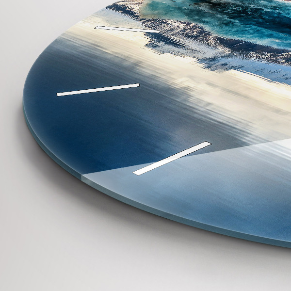 Okrúhle hodiny Islandské jazero Jokulsarlon