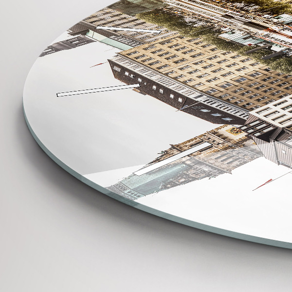 Okrúhle hodiny Rieka Hamburg Nemecko