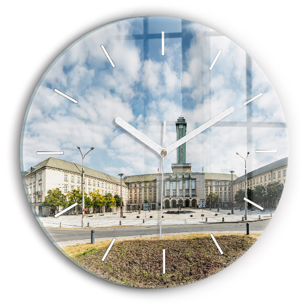 Okrúhle hodiny Panoráma mesta Ostrava