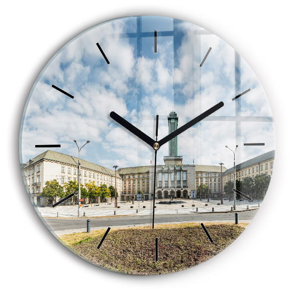 Okrúhle hodiny Panoráma mesta Ostrava