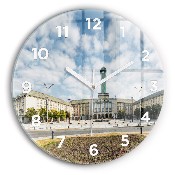 Okrúhle hodiny Panoráma mesta Ostrava