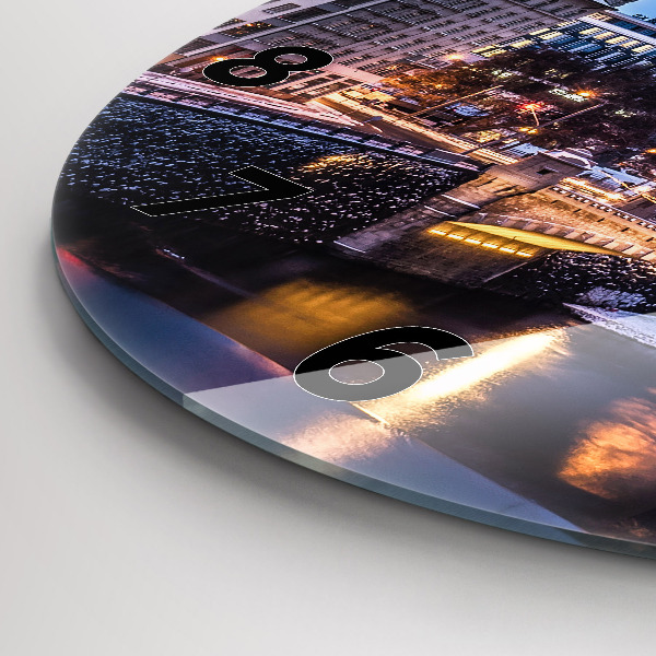 Okrúhle hodiny Panoráma mesta Plzeň