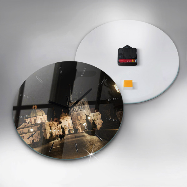 Okrúhle hodiny Karlov most v Prahe