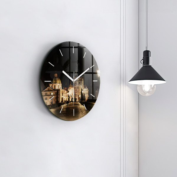 Okrúhle hodiny Karlov most v Prahe