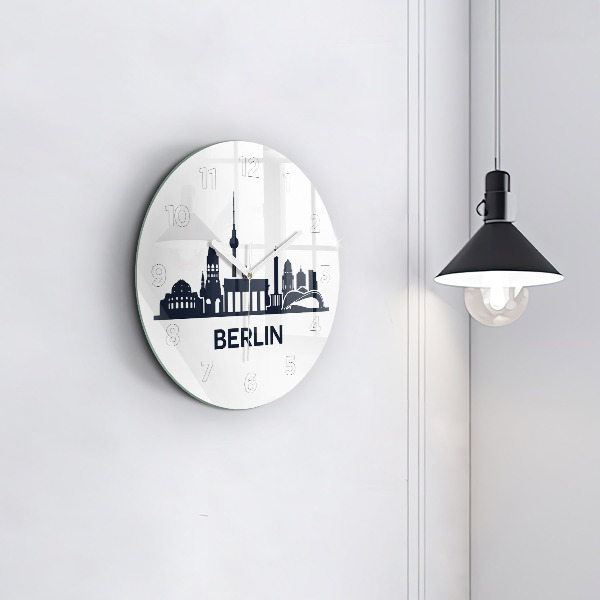 Okrúhle hodiny Ilustrácie mesta Berlín