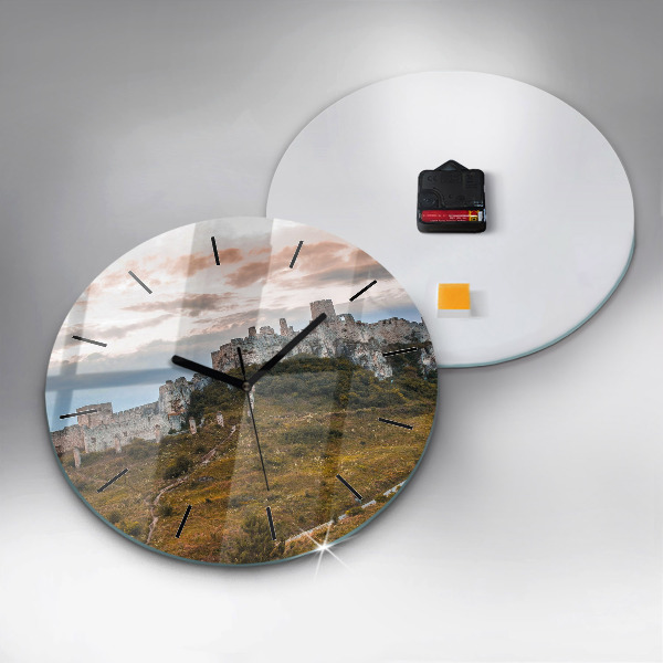 Okrúhle hodiny Spišský hrad na Slovensku