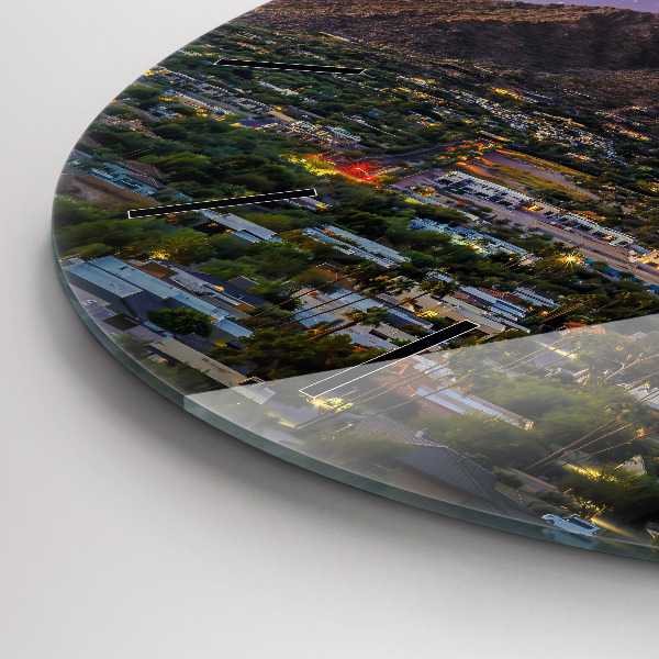 Okrúhle hodiny Horská krajina