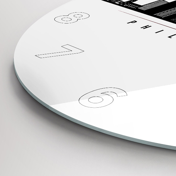 Okrúhle hodiny Ilustrácia z Philadelphie