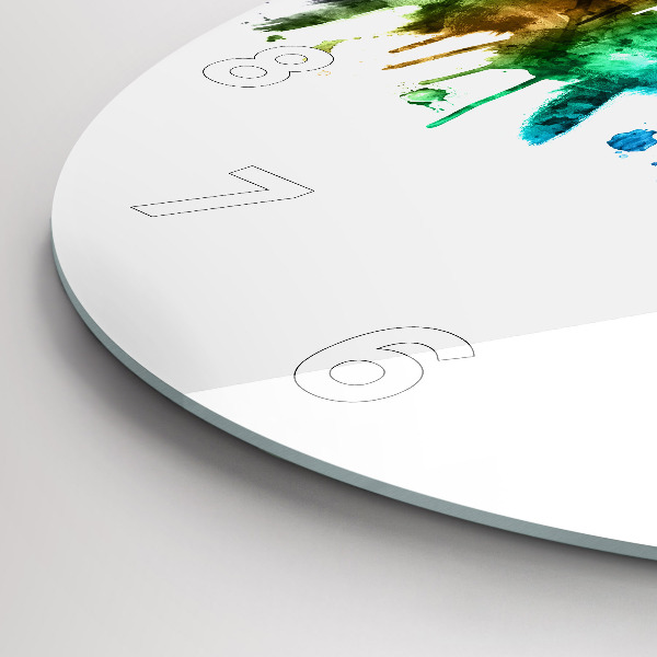 Okrúhle hodiny Farebná Philadelphia