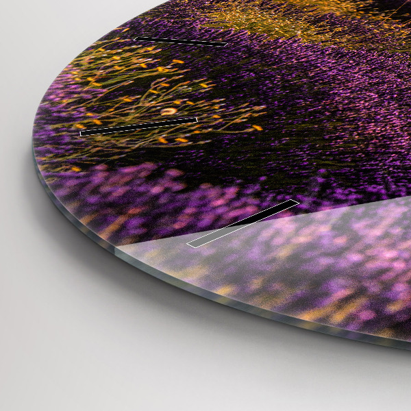 Okrúhle hodiny Levanduľová lúka Francúzsko