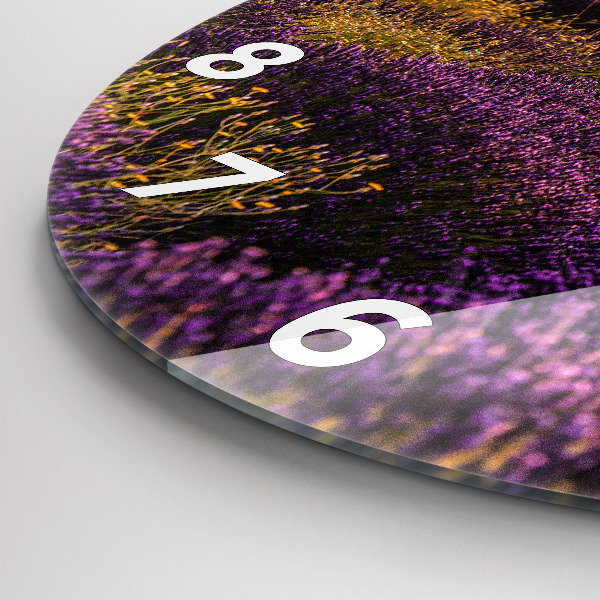 Okrúhle hodiny Levanduľová lúka Francúzsko