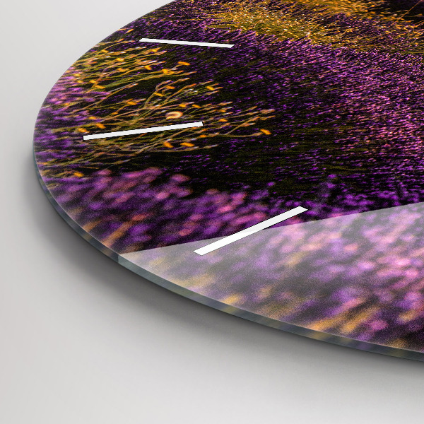 Okrúhle hodiny Levanduľová lúka Francúzsko