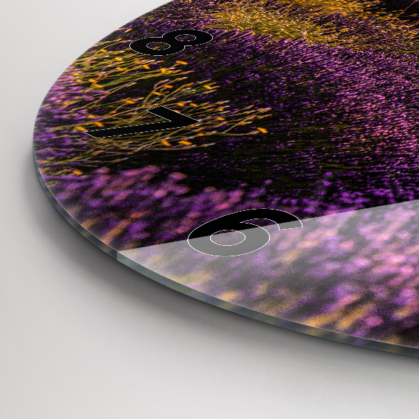 Okrúhle hodiny Levanduľová lúka Francúzsko