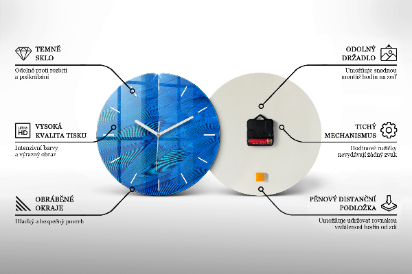 Okrúhle hodiny Levanduľová lúka Francúzsko