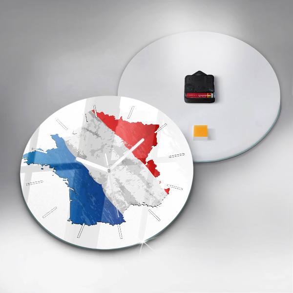 Okrúhle hodiny vlajka Francúzska