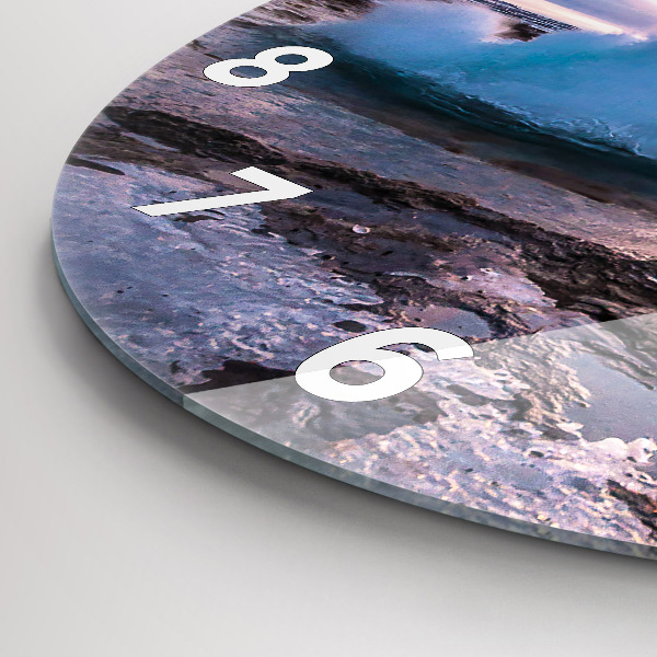 Okrúhle hodiny Gejzír na ostrove Island