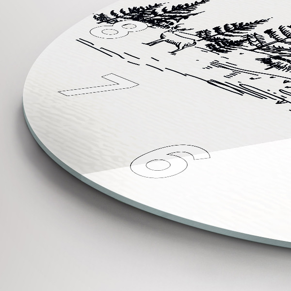 Okrúhle hodiny Kreslené mesto