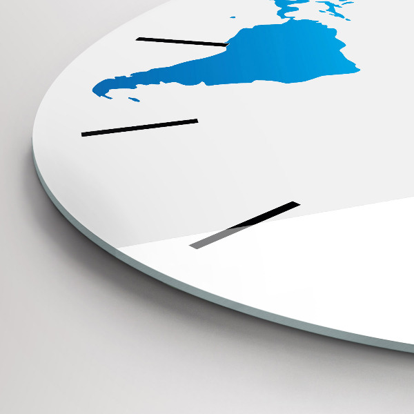 Okrúhle hodiny Mapa sveta