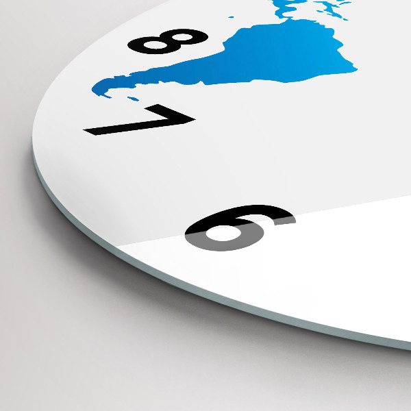 Okrúhle hodiny Mapa sveta