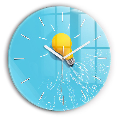 Okrúhle hodiny Nákres žiarovky