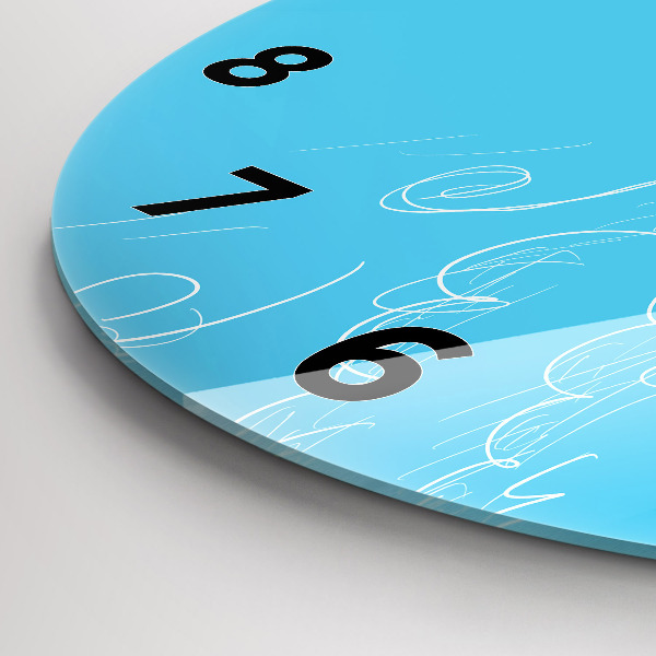 Okrúhle hodiny Nákres žiarovky