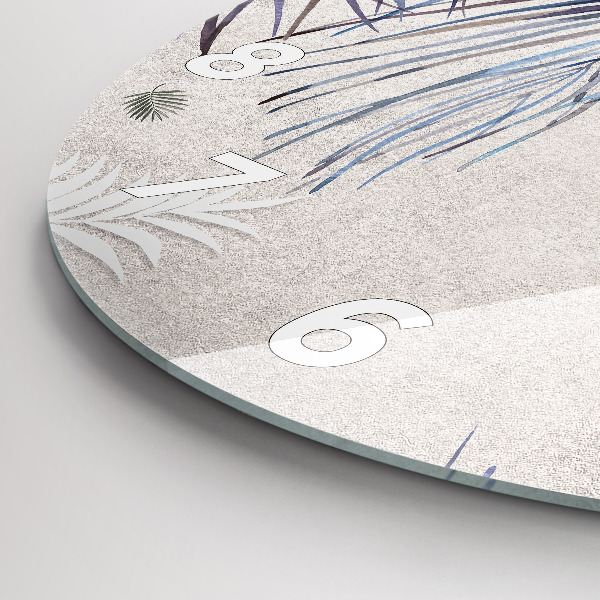 Okrúhle hodiny Palmový list