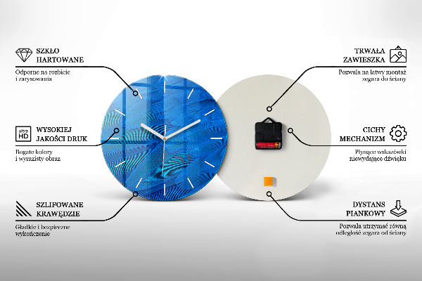 Okrúhle hodiny Maľované kvety